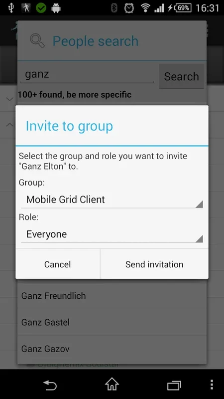 Mobile Grid Client for Android: Efficient Virtual World Interaction