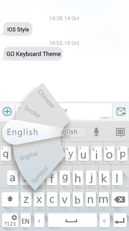 GO Keyboard Flat White Theme for Android - Enhance Your Typing