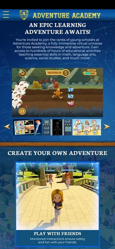 Adventure Academy for Android: Engaging Educational App