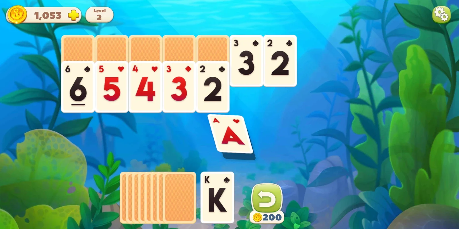 Undersea Solitaire Tripeaks for Android - No Download Needed