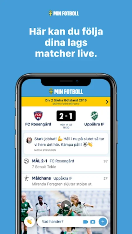 Min Fotboll (officiell) for Android - Enriching Swedish Football