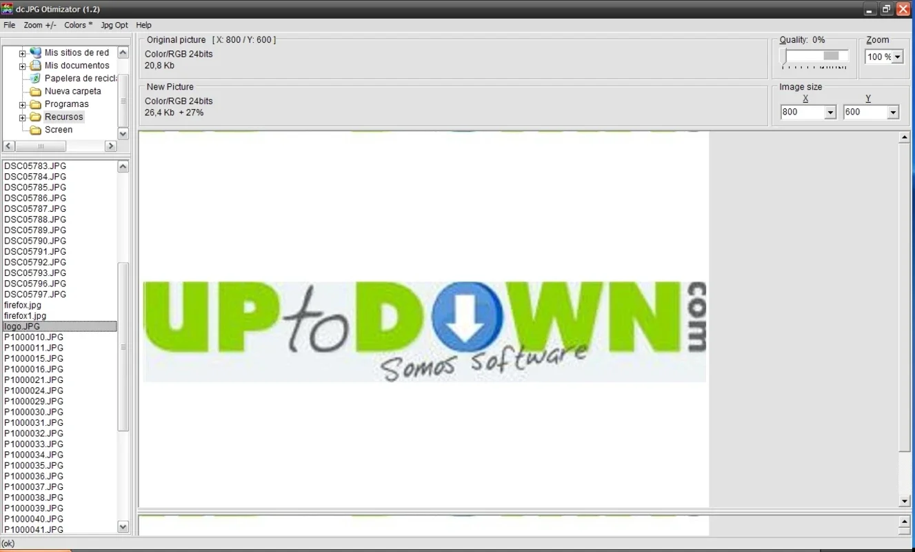 dcJPG Otimizator for Windows - Optimize Images Easily