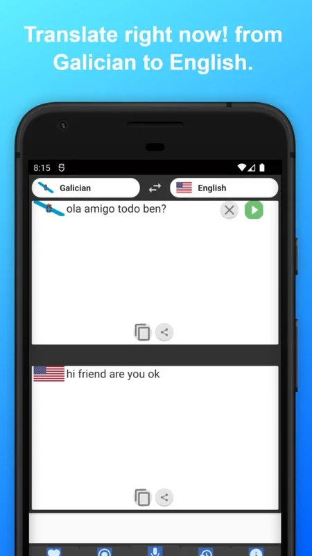 English to Galician Translator for Android - Seamless Language Conversion