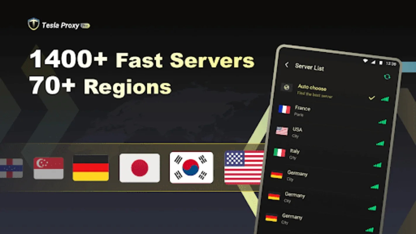 Tesla Proxy Pro - Safe & Fast for Android - Secure Global Web Access