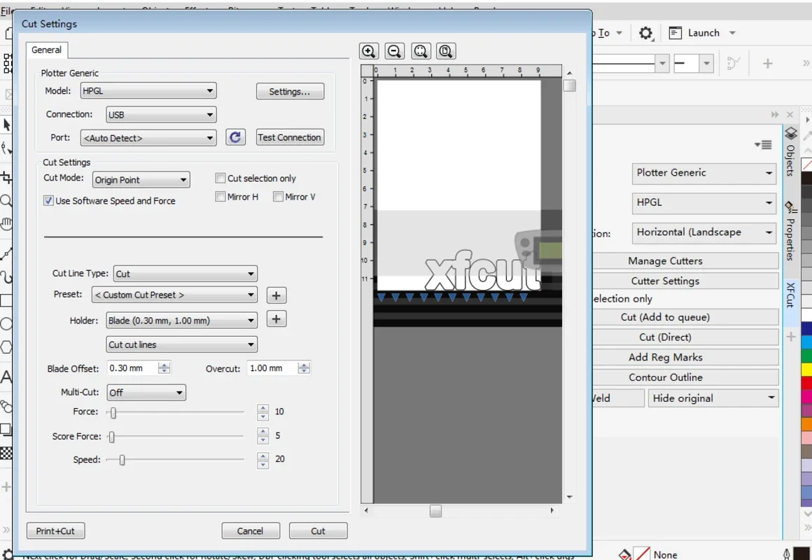 XFCut for Windows - Free Vinyl Cutting Plugin