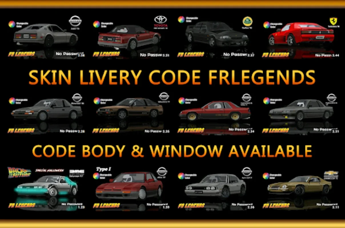 Skins FRLegends for Android - Customize Your FR Legends Cars