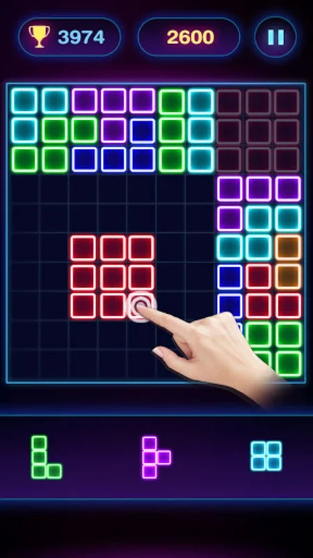 Glow Block Puzzle for Android - No Cost, Offline Puzzle Fun