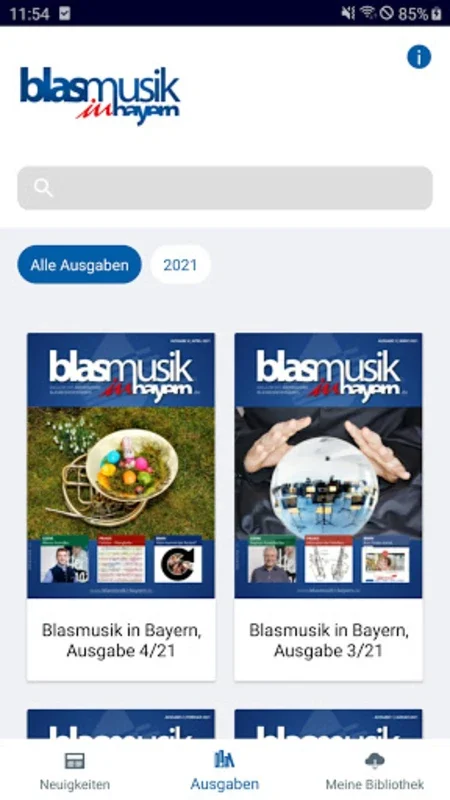 BiB - Magazin for Android: Insights on Bavarian Brass Music