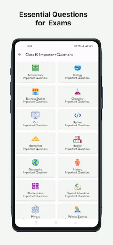 Class 12 CBSE Papers for Android - Exam Preparation Aid