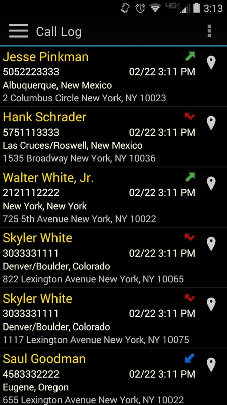 Call Locations for Android - Seamless Call History