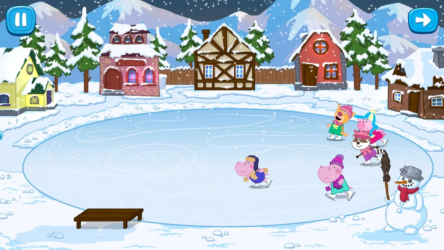 Hippo. Snow Queen for Android - Fun for Kids