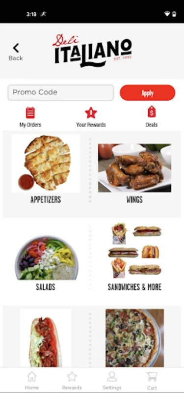 Deli Italiano for Android: Seamless Italian Food Ordering