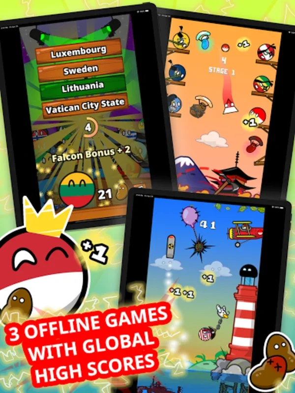 Countryball Potato Mayhem for Android - Engaging Gameplay