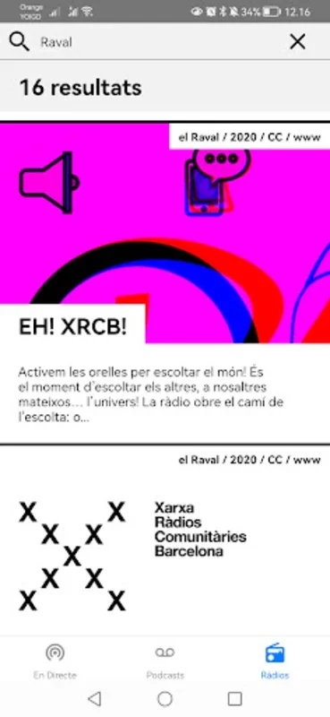 XRCB Radio for Android - Immerse in Barcelona's Podcasts