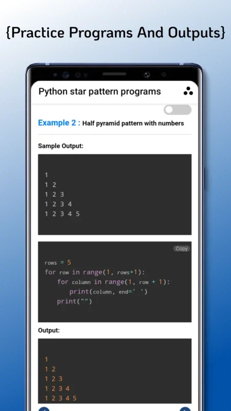 Python Programs & Exercise for Android: Learn with Ease