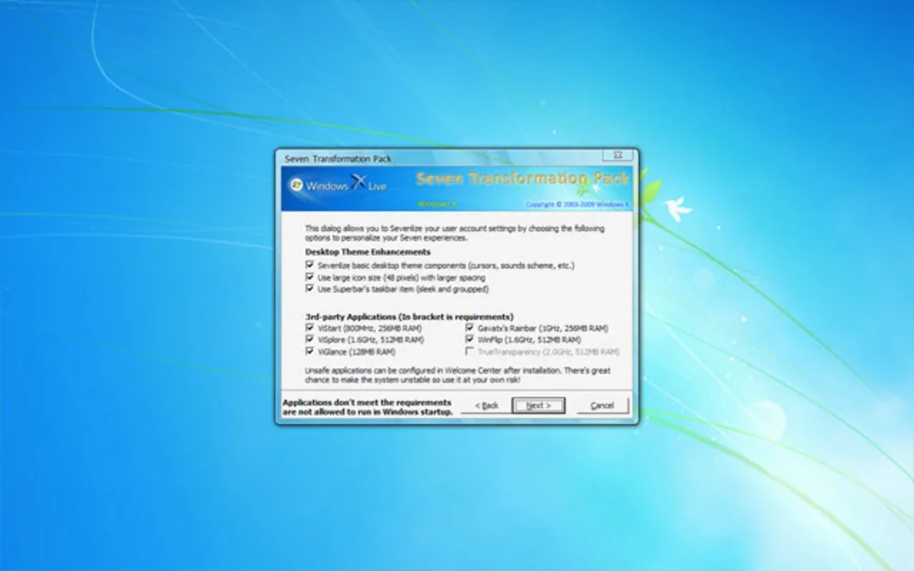 Seven Transformation Pack for Windows - Get Windows 7 Look