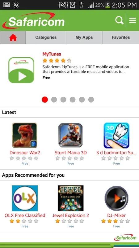 Safaricom Appstore for Android: Diverse App Selection