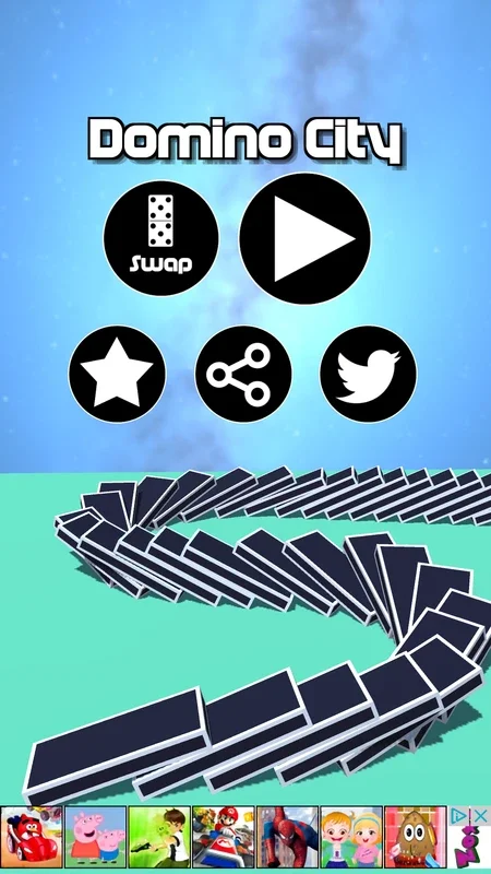 Domino City for Android - Engaging Domino-Building Fun