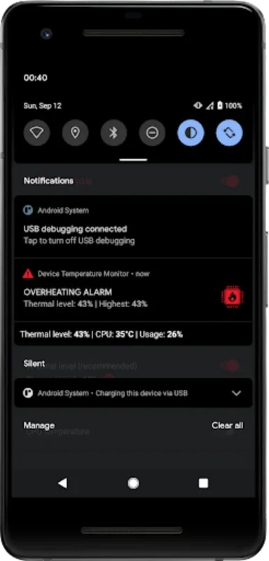 Temperature Monitor & Alarm for Android - Keep Your Device Cool