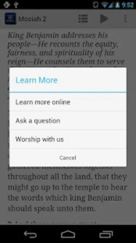 The Book of Mormon for Android - Spiritual Insights and Learning