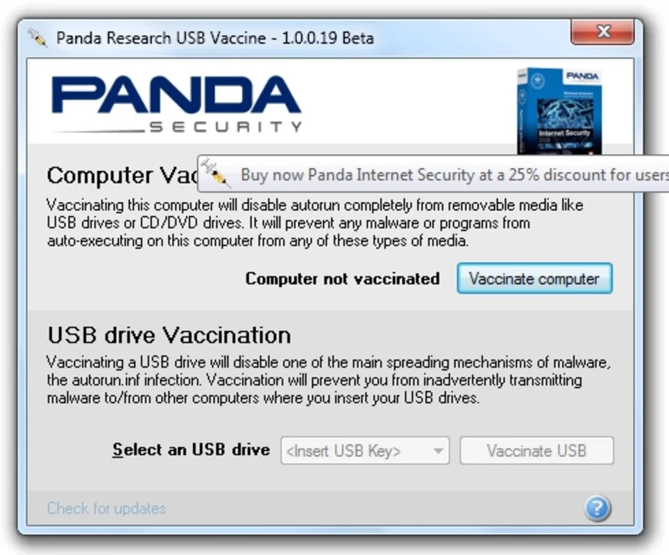 Panda USB Vaccine for Windows - Protect Your PC