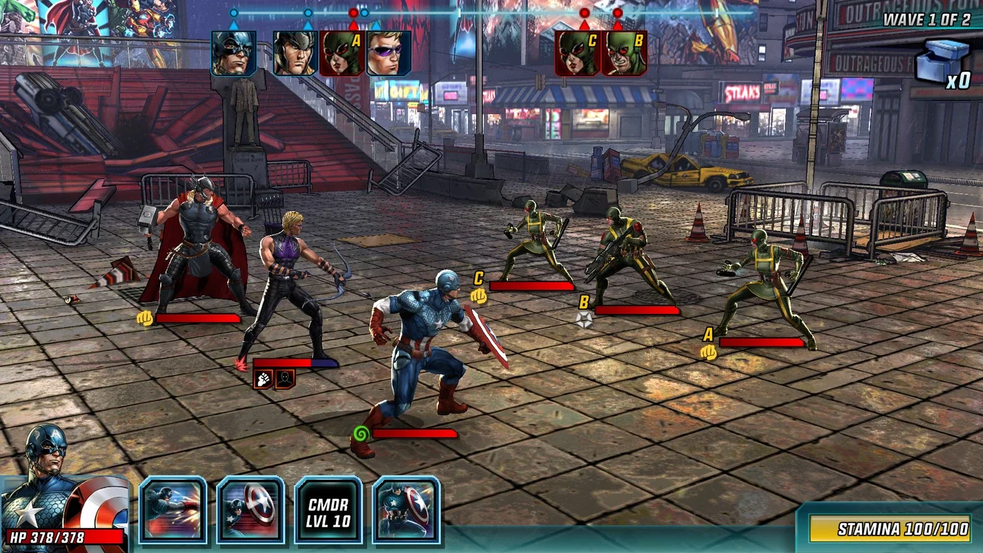 Marvel: Avengers Alliance 2 for Android - Assemble the Avengers