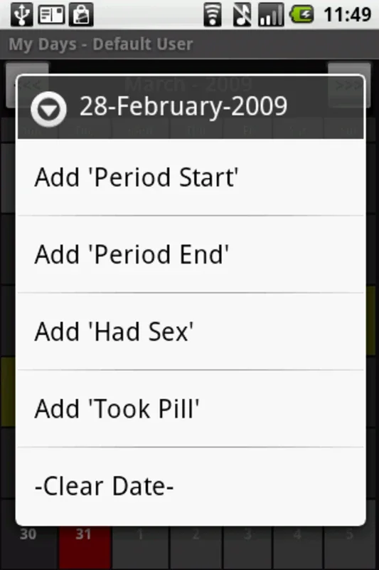 My Days - Period and Ovulation Calculator for Android