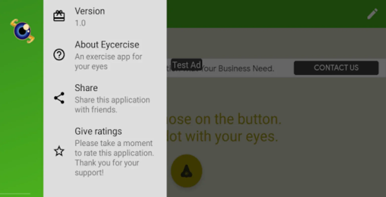 Eycercise Yoga for your eyes for Android - Alleviate Eye Strain