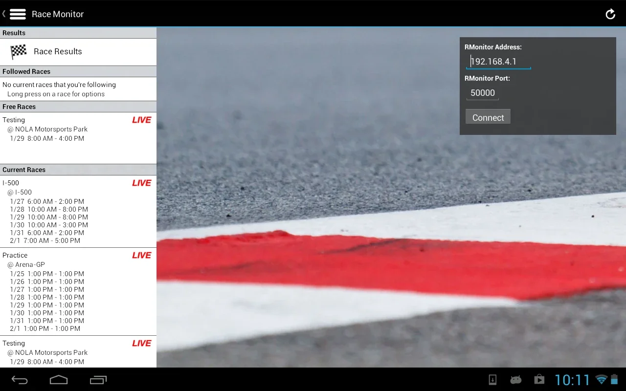 Race Monitor for Android: Immersive Racing Experience