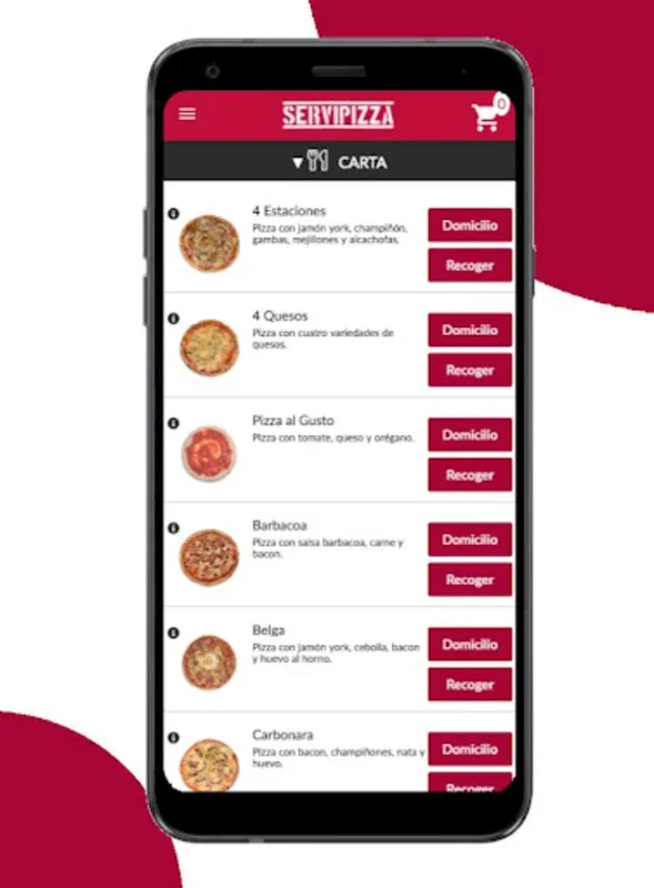 ServiPizza for Android - Order Pizza with Ease