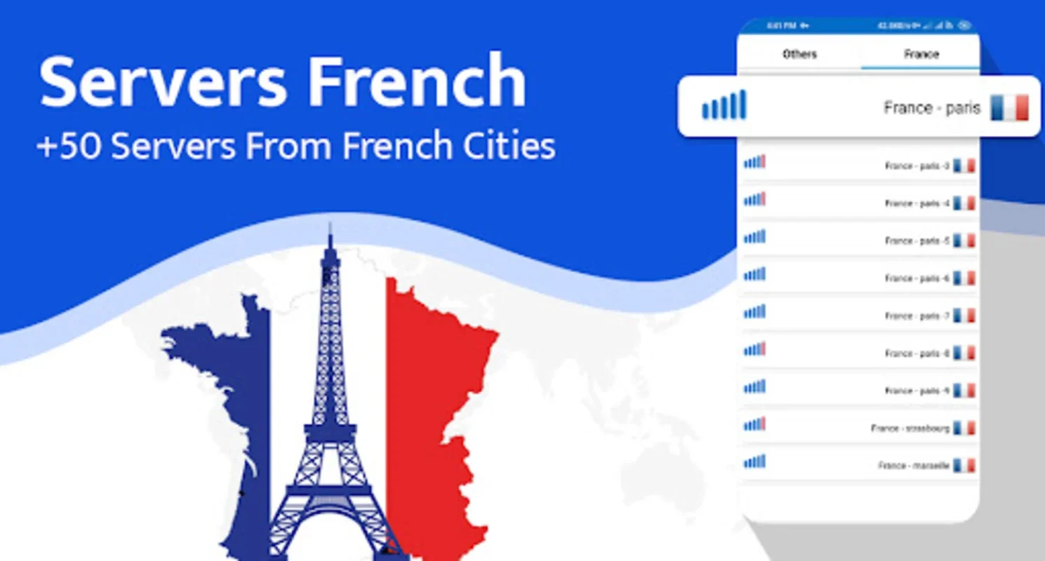 France VPN for Android: Easy French IP Access and Privacy Protection