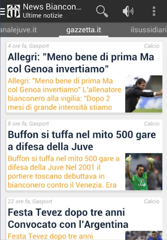 News Bianconero for Android: Live Scores & Ad-Light News