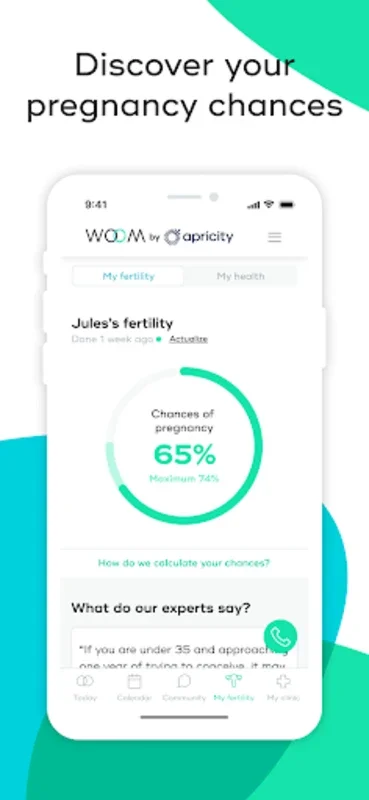 WOOM by Apricity Fertility App for Android: Track Your Fertility