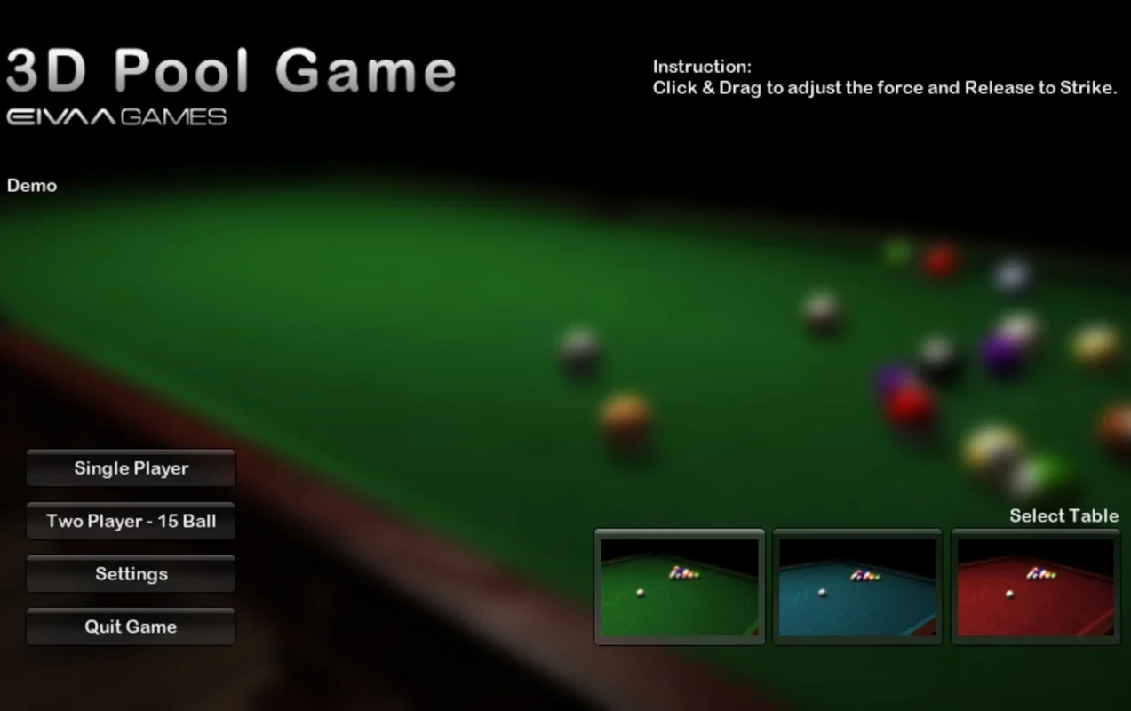 3D Pool Game for Windows - Enjoy Arcade-Style Billiards