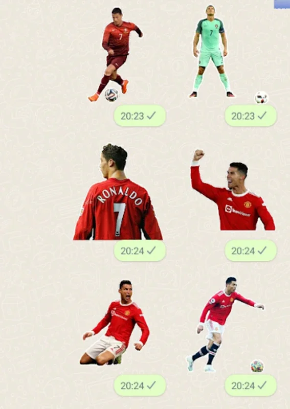 Cristiano Ronaldo Stickers for Android - Enhance Chats