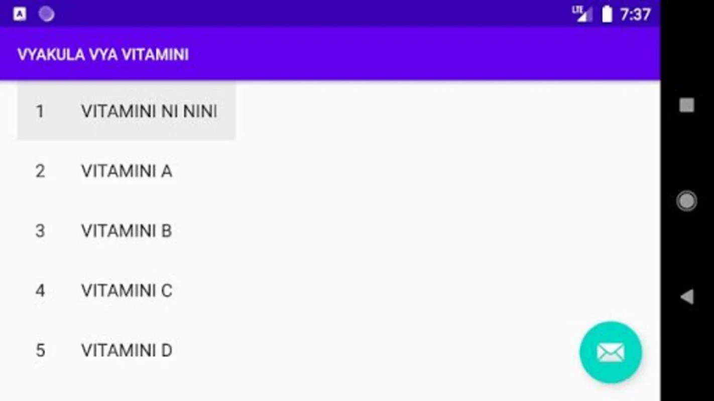 VYAKULA VYA VITAMINI for Android: Comprehensive Vitamin Insights