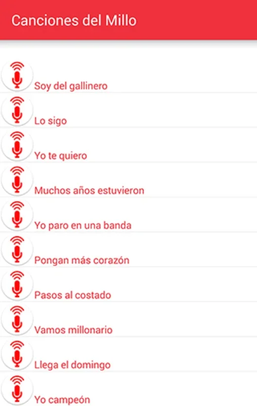 40 Canciones del Millonario for Android - High-Quality Audio App