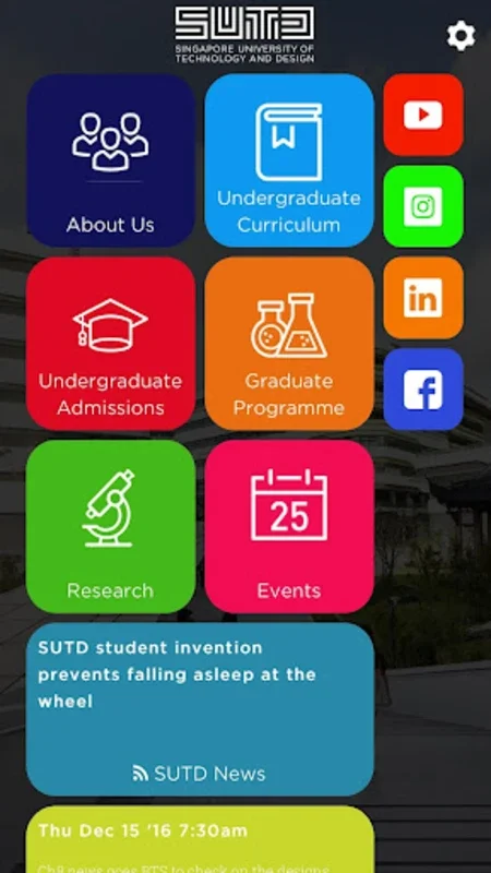 SUTD MyMobile for Android: Your All-in-One Campus Companion