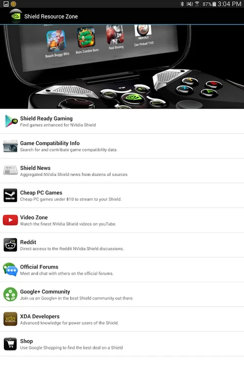 NVidia Shield Companion for Android - Enhanced Gaming Hub