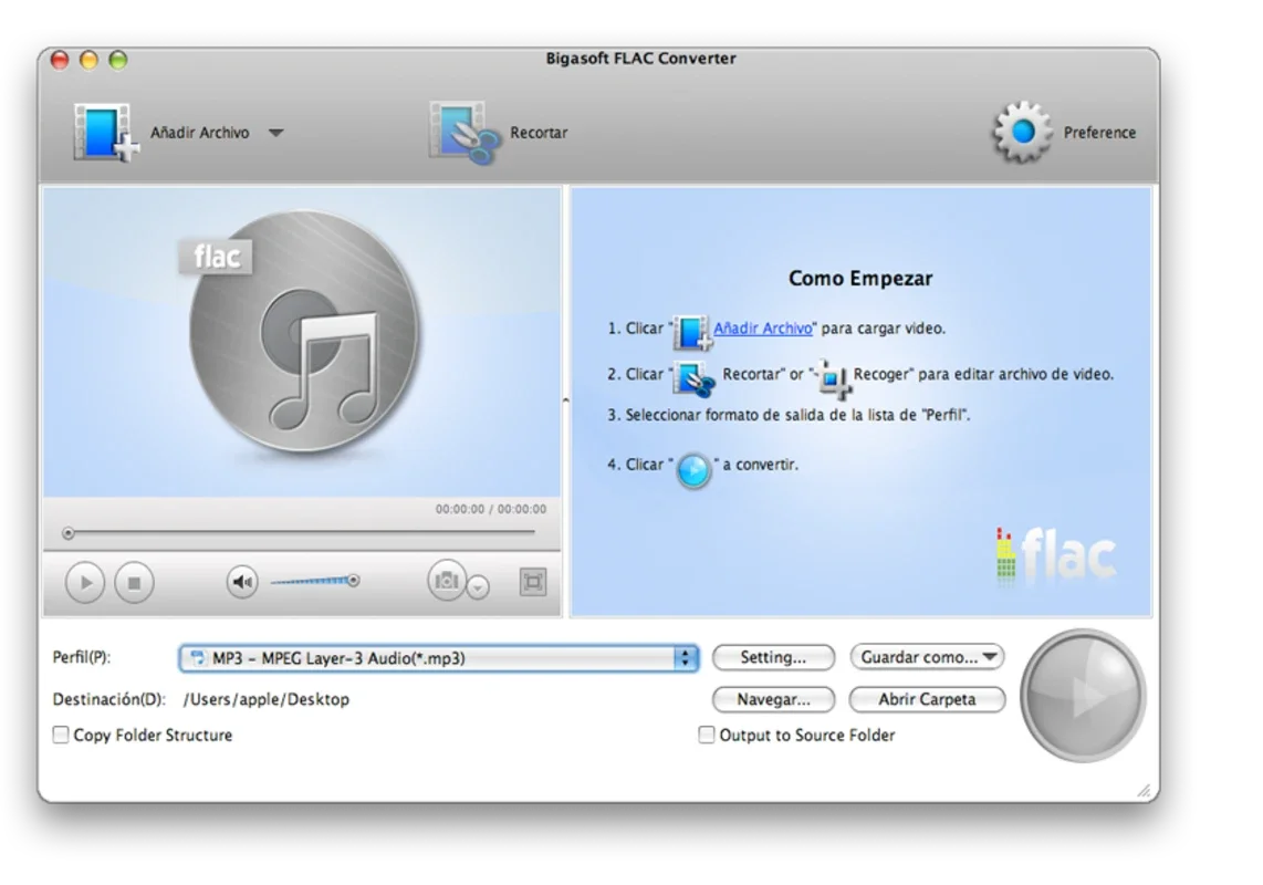 Bigasoft FLAC Converter for Mac - Convert FLAC to MP3 Easily