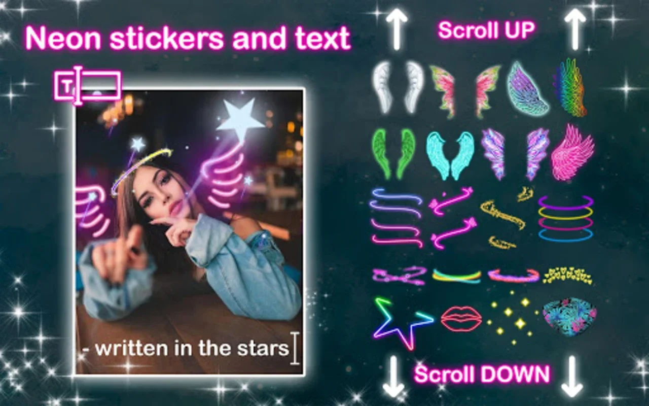 Neon Wings Photo Editor???? Light Glow Effect for Android - No Download Needed