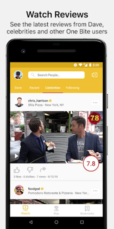 One Bite by Barstool Sports for Android: Find the Best Pizza