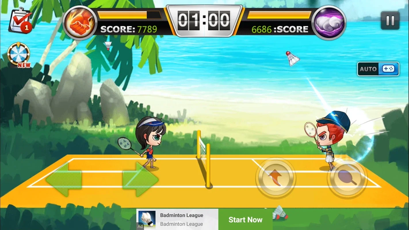 Badminton for Android: Engaging 2D Badminton Experience