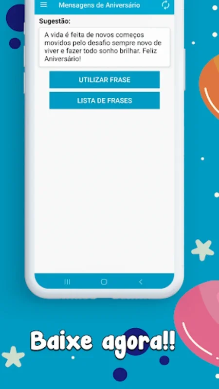 Mensagens de Aniversário for Android - Personalized Wishes