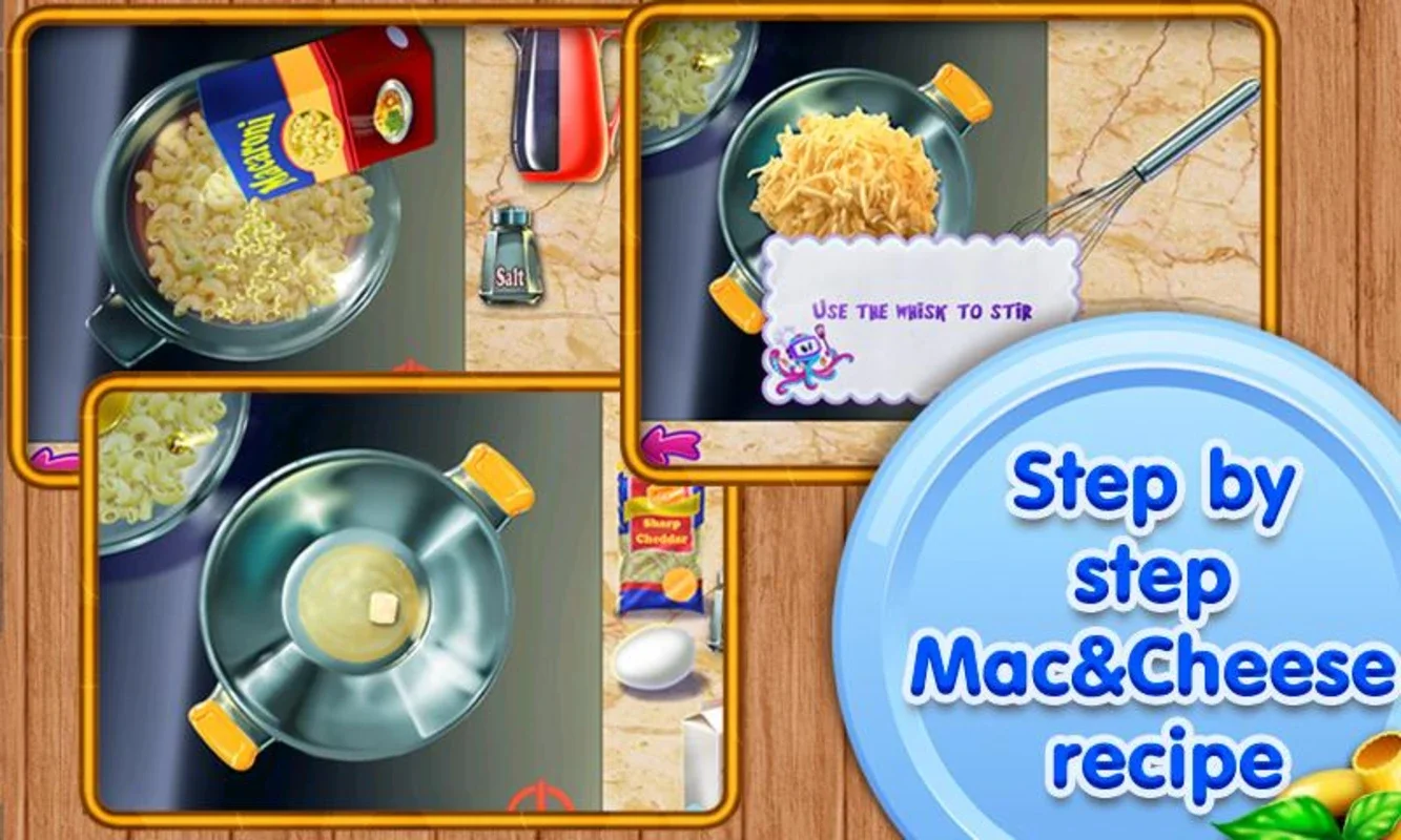 Mac & Cheese for Android: Engaging Virtual Cooking