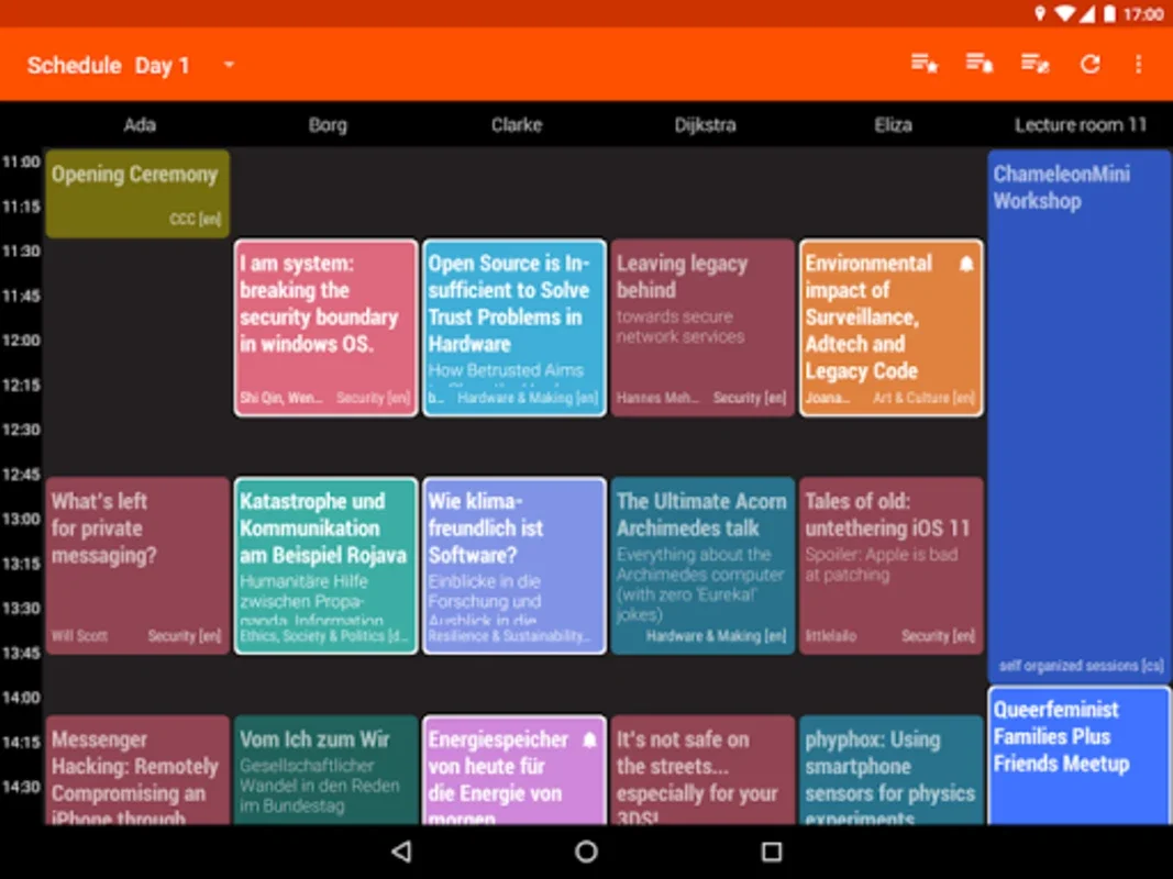 36C3 Schedule for Android - Organize Your 37C3 Experience