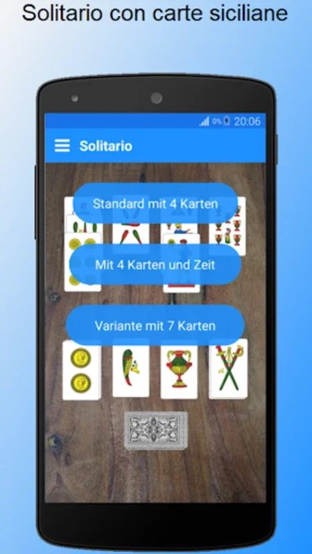 Solitario (Free) for Android: Sicilian Card Game Fun