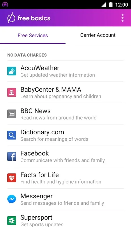 Free Basics by Facebook for Android: Free Access to Basic Websites