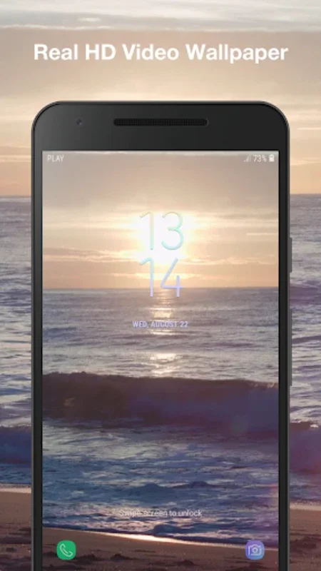 Sunset Ocean Live Wallpaper for Android - No Downloading Needed