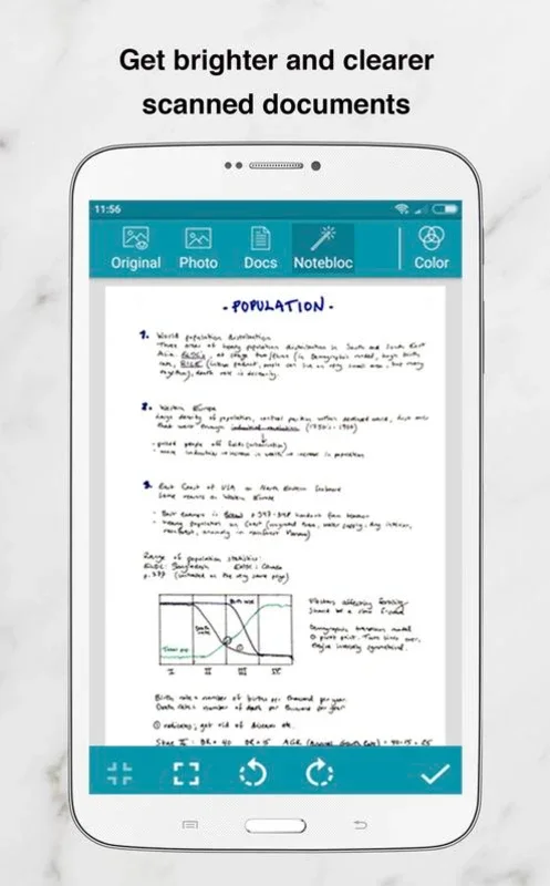 Notebloc for Android: Scan Notes with Ease